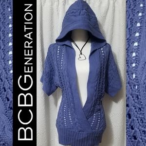 🎋BCBG Cable Knit Hoodie Sweater